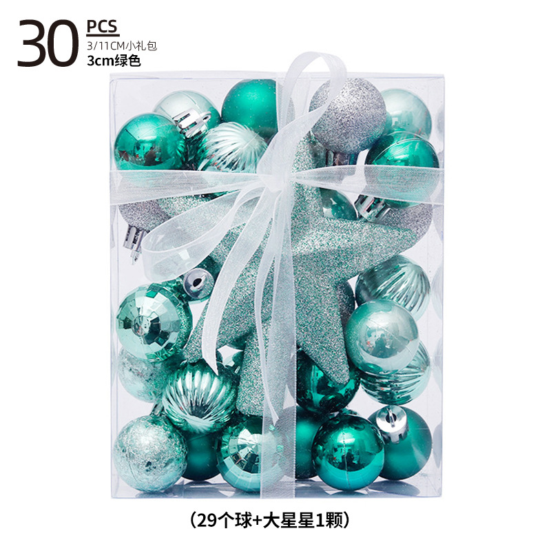 Bola de Navidad árbol de Navidad adornos de decoración colgante de bola de colores accesorios de material de Navidad DIY decoración de Navidad al por mayor