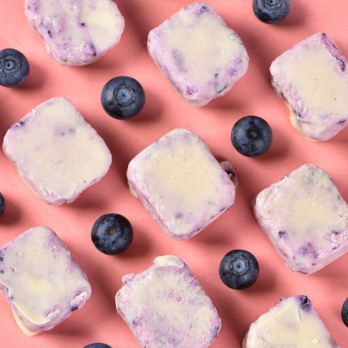 Fasimi Yuyu Freeze-Dried Yogurt Bites with Fruit: New Flavors—Strawberry, Blueberry, and Yellow Peach Cheese—45g Freeze-Dried Casual Snack