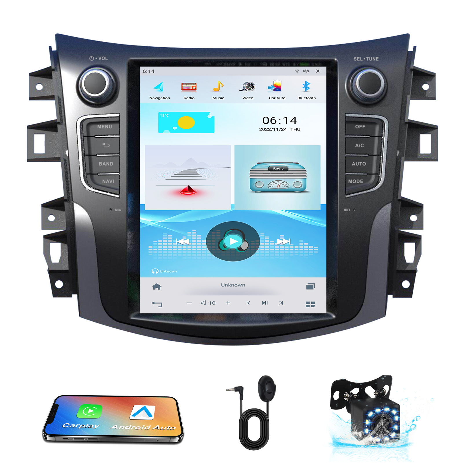 Suitable for NISSAN NAVARA 2014- Car Smart Navigation Android GPS