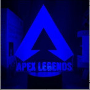 Gamepad icono 3D luz de la noche creativa ps5 colorido gradiente regalo lámpara LED dormitorio lámpara de mesa