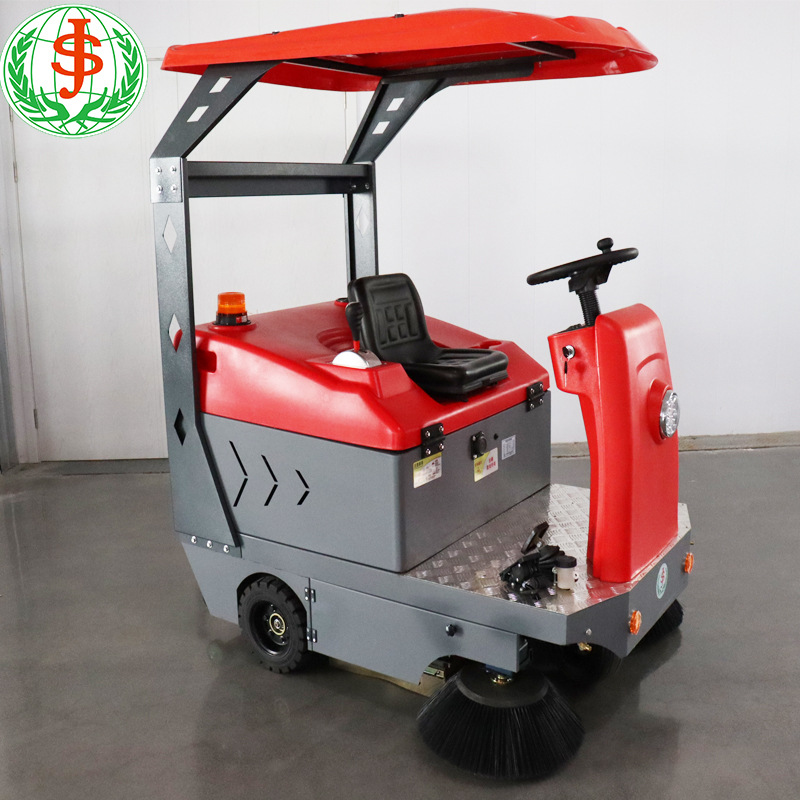 善洁驾驶式扫路车 SD1400道路垃圾 电瓶式清扫车小区物业
