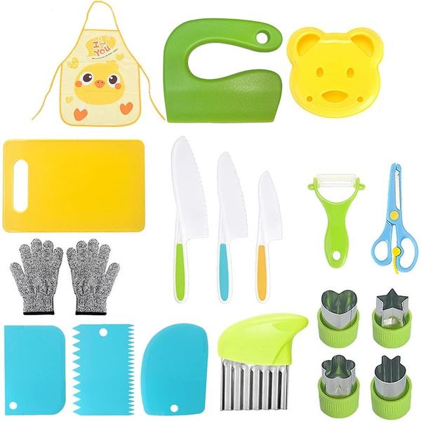 Set, apron, girl's skirt