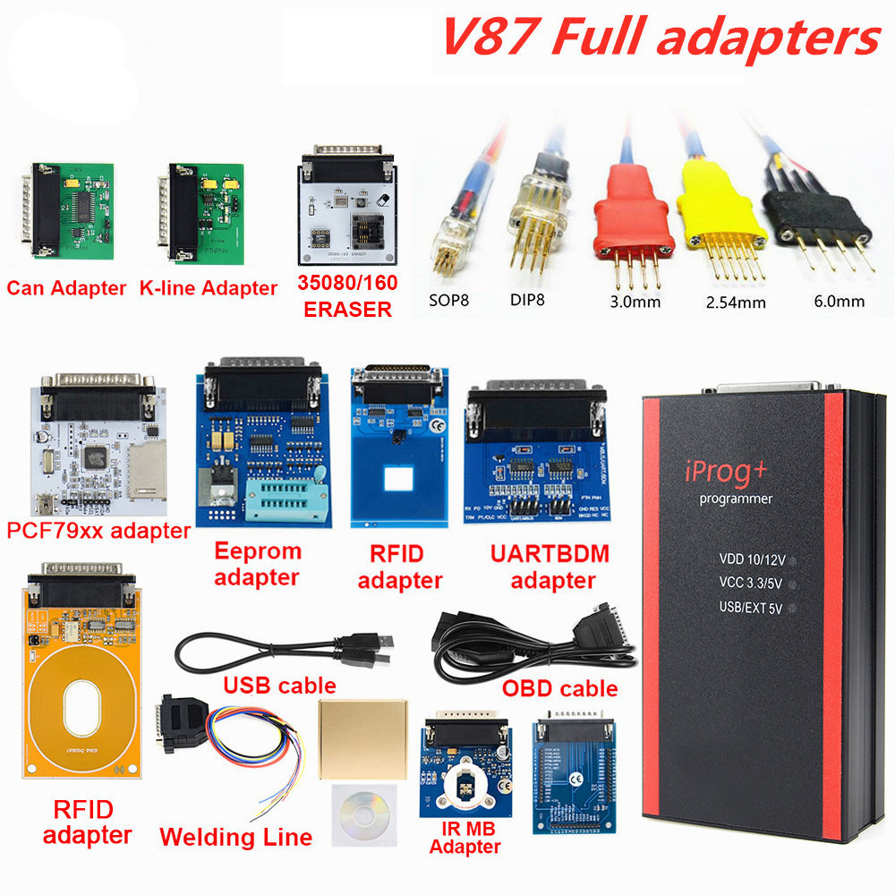 IP V87 Iprog+ Pro Programmer Support IMMO + Mileage
