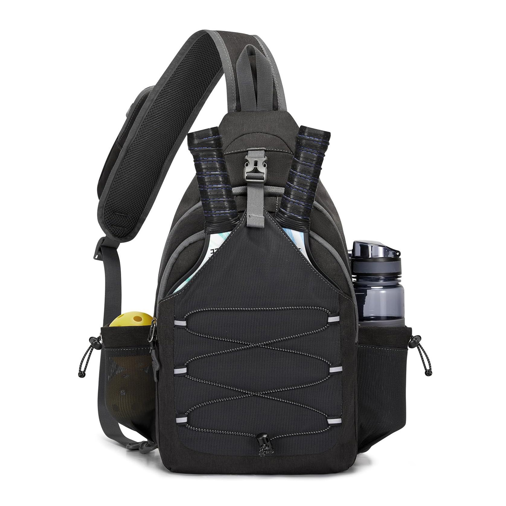 Cross-border exclusive waterproof and wear-resistant pickleball bag, sports running outdoor leisure shoulder bag, tennis bag, crossbody bag