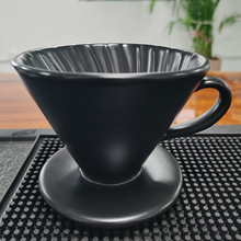 手冲咖啡滤杯家用手冲咖啡壶套装v60滤纸滴漏式陶瓷过滤器