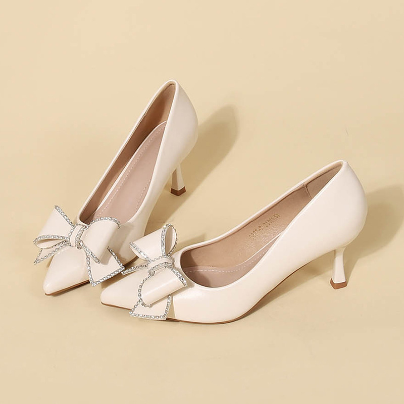 Suede Chunky Heel Interview Women's Shoes 2026 New Model Black Professional Work Shoes Flight Attendant Civil Servant Formal High Heels