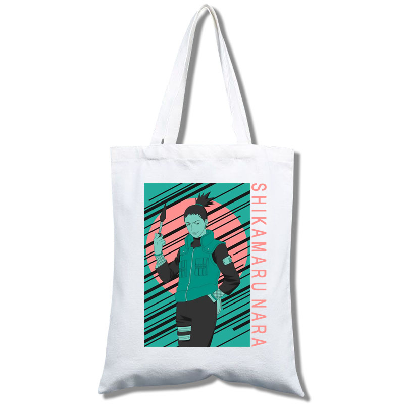 火影忍者 周边女学生可爱卡通休闲外出大容量帆布购物袋一件批发