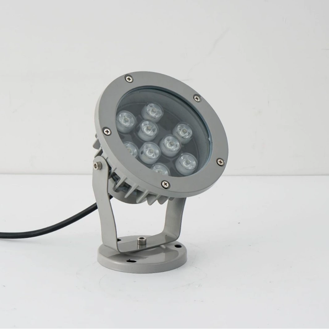 LED-огни для дерева, светодиодный прожектор для грунта на улице, водонепроницаемая ландшафтная лампа для сада и газона, круглая проекционная лампа