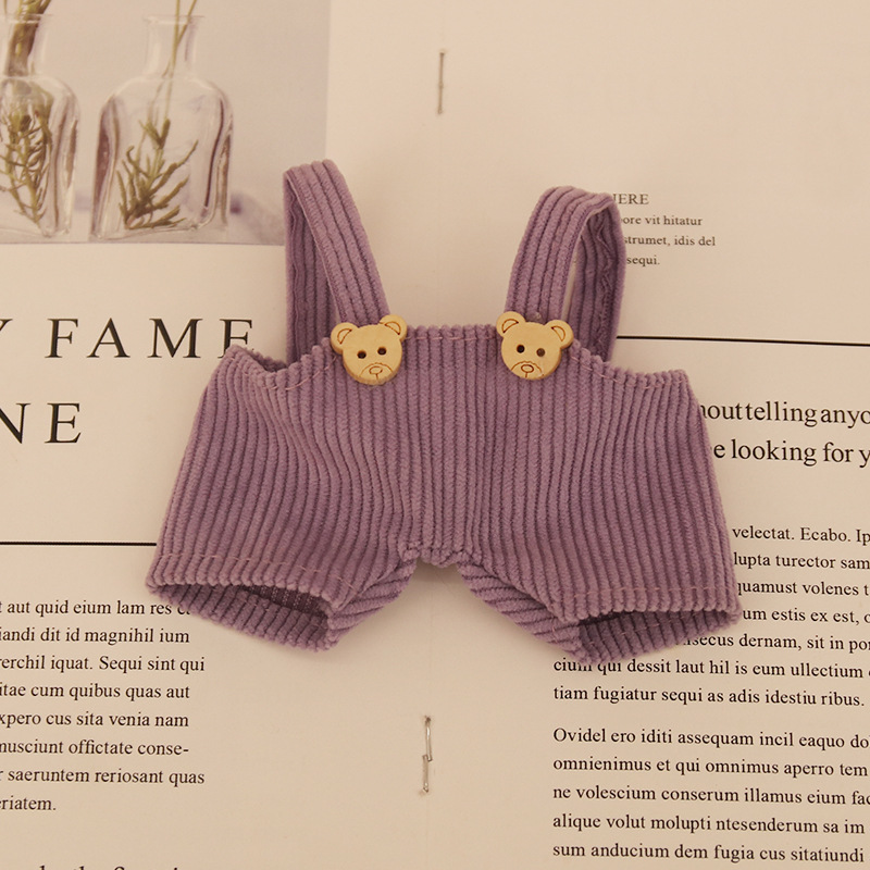 Muñeca de felpa de 10cm, babero, ropa, conejo de buen comportamiento, jeans de juguete, ropa de bebé para perros, accesorios al por mayor