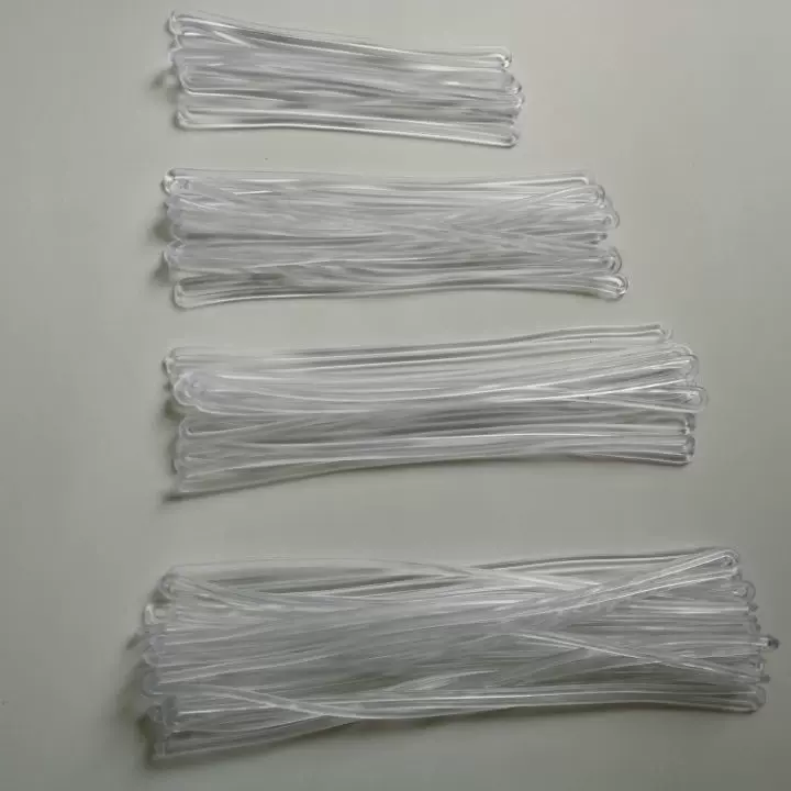 现货PVC透明挂绳行李牌硅胶挂绳多色吊挂绳15CM 17CM