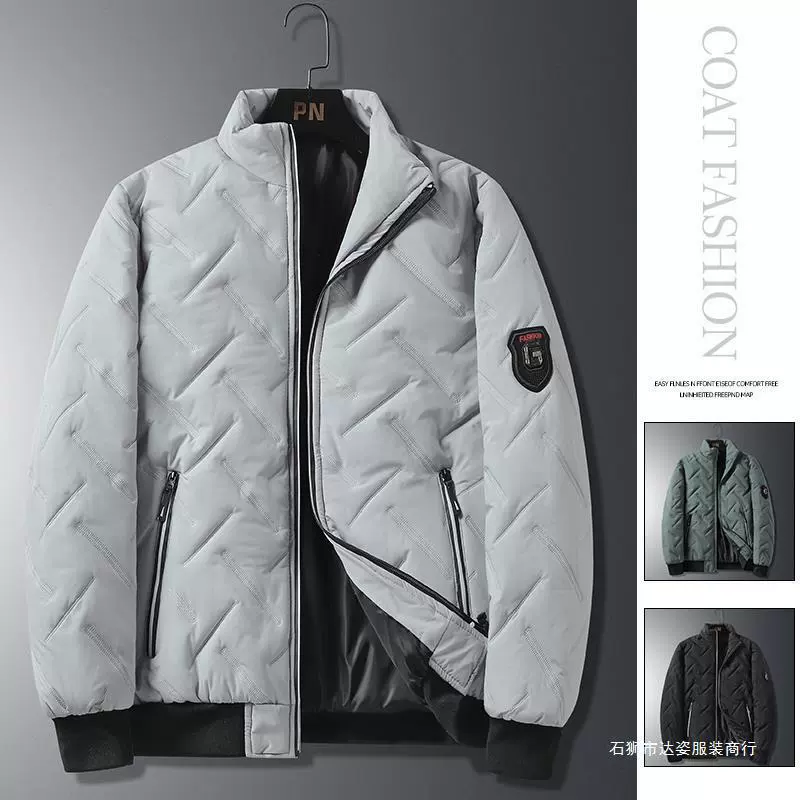 Трансграничные производители новый воротник и легкая хлопчатобумажная куртка мужская плюшевая куртка мужская бархатная хлопчатобумажная одежда теплая