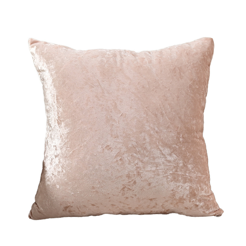Funda de almohada de terciopelo de diamantes de oro elástico de color sólido transfronterizo, funda de cojín cuadrada, funda de cojín para sofá de sala de estar, funda de almohada sin núcleo de almohada