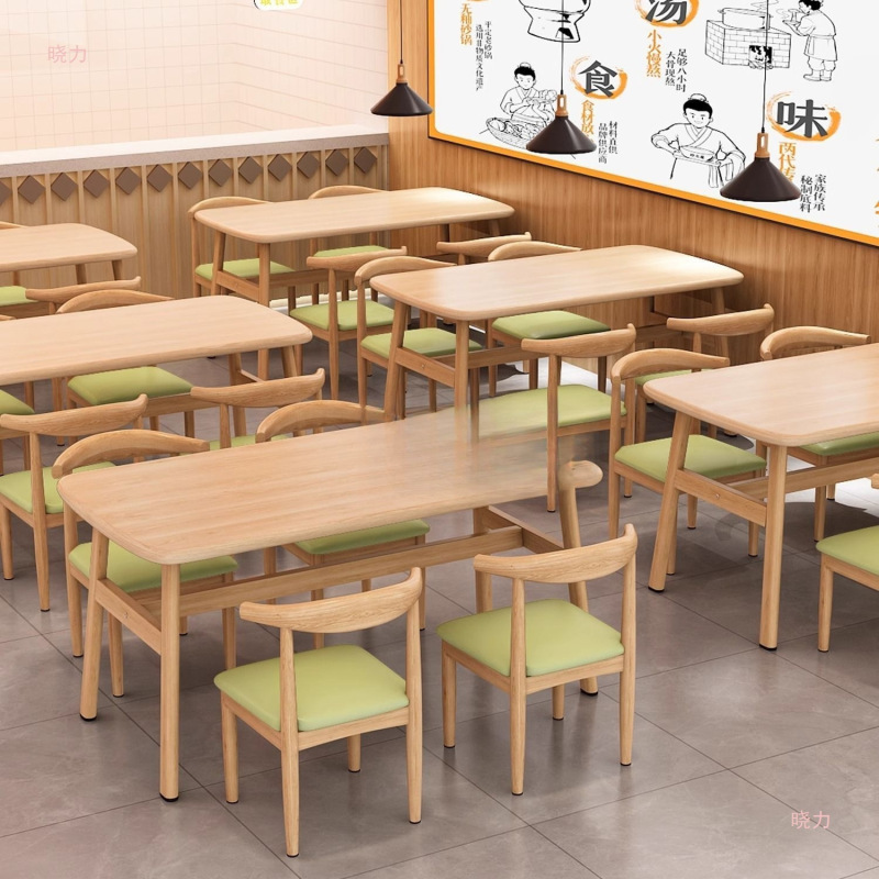 餐饮餐桌餐椅桌椅组合出租房快餐早餐小吃店奶茶商用网红桌子组合|undefined