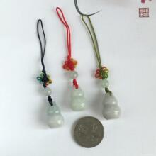 挂件玉胡芦吊坠小玉石葫芦防小人随身挂件手机吊坠挂绳男