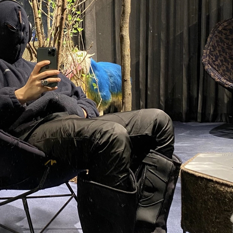 far archive nylon stitching thread machete back zipper function tooling high street long pants vibe style