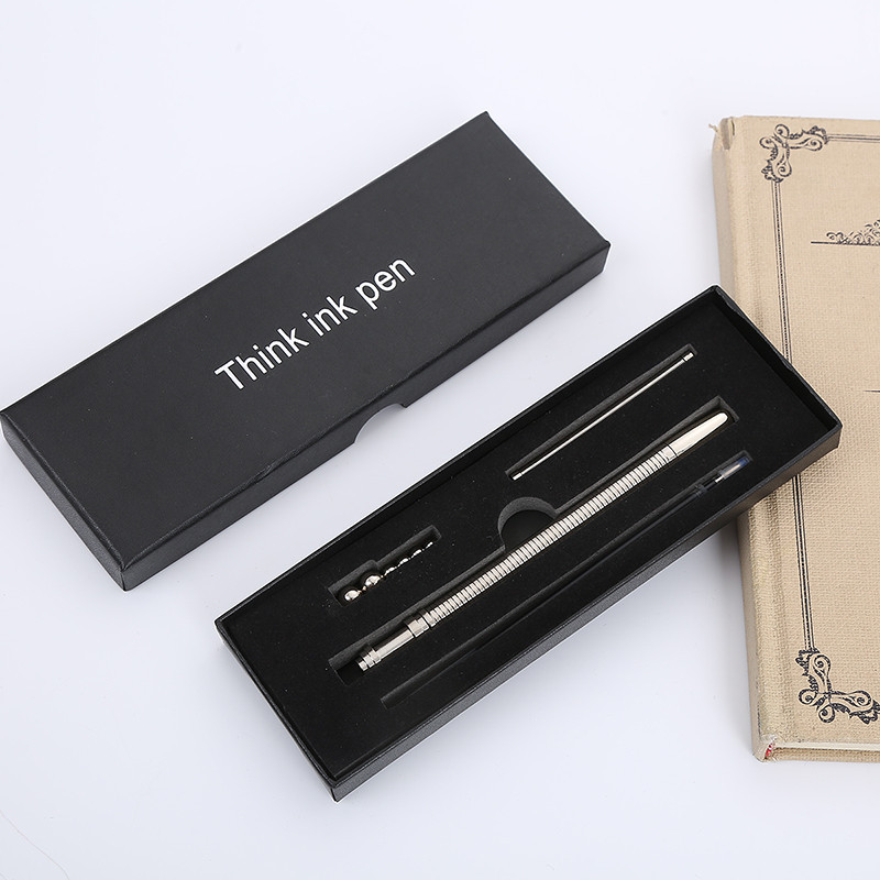 减压弹簧笔 Think ink pen磁性金属中性笔 创意解压笔现货供应