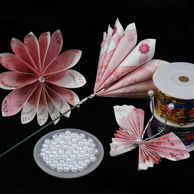 蝴蝶有钱花材料包钱花束感创意母亲节浪漫节日氛围包装材料包