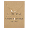 Metal necklace, fashionable universal pendant with bow, wholesale