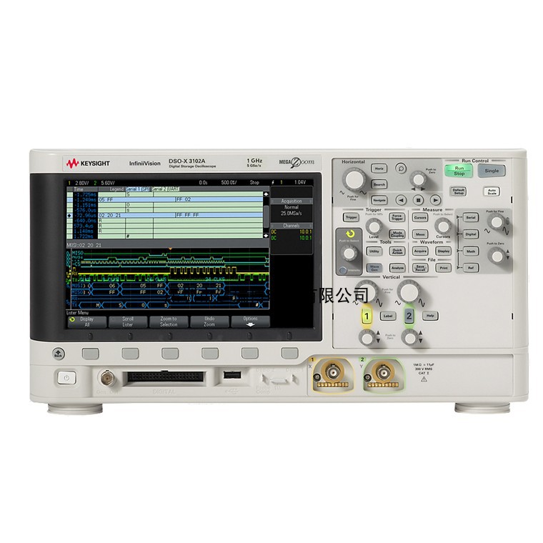 MSOX3102A 混合信号示波器：1 GHz，2 通道和 16 个数字通道