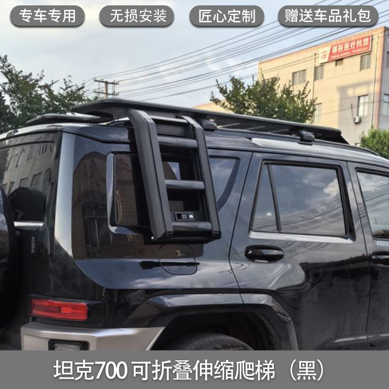 Ladder Book Bag | Tank Roof rack - tank-700-ladder-black-non-destructive-installation