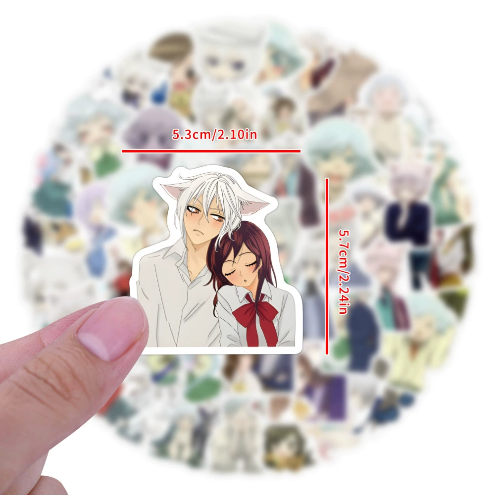 60 новых наклеек из аниме Kamisama Kiss граффити, декоративные наклейки для скейтборда и cups, водостойкие наклейки оптом