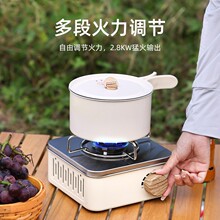 跨境卡式炉新款户外露营燃气烧烤炉气罐便携式迷你不锈钢卡磁炉