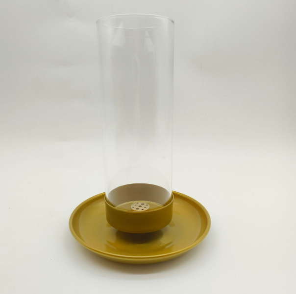 둥근 디스크와 둥근 병 백단향 스탠드