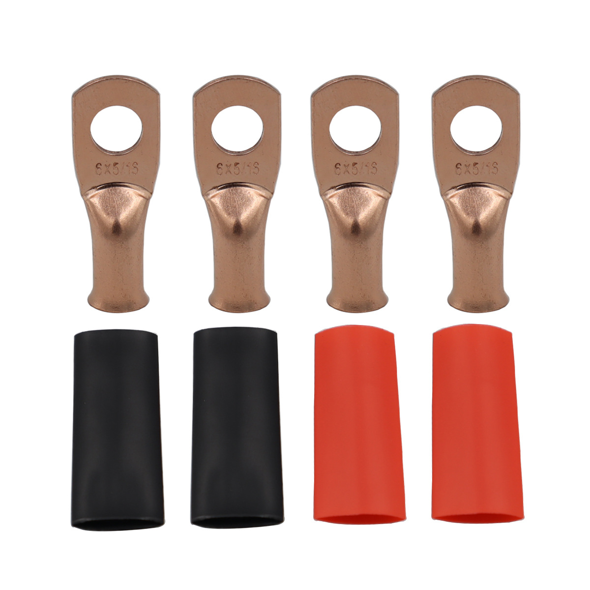 Terminals with Heat – Wofan Power supply, ignition system accessories - 6516-terminal4-red-black-heat-shrink-tube2