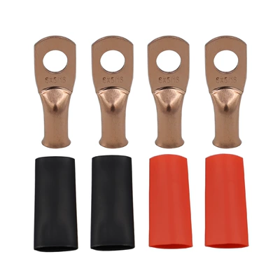 terminals with heat shrink – Power supply, ignition system accessories - 6516-terminal-4-red-and-black-heat-shrinkable-tube-2