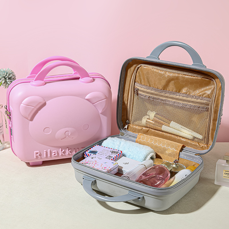 Student Cartoon 14inch New Style 3D Fashion Travel Storage Box Large Capacity Makeup Case for Traveling