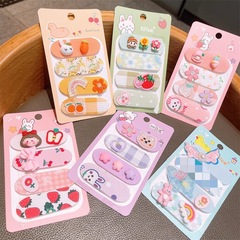 Summer bangs sticker for girls and babies, cute hair accessories with Velcro