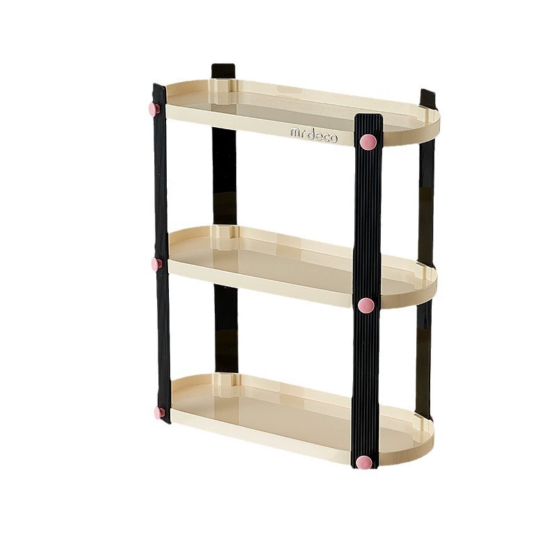 Transparent table glass holder, perfume, cosmetic storage system