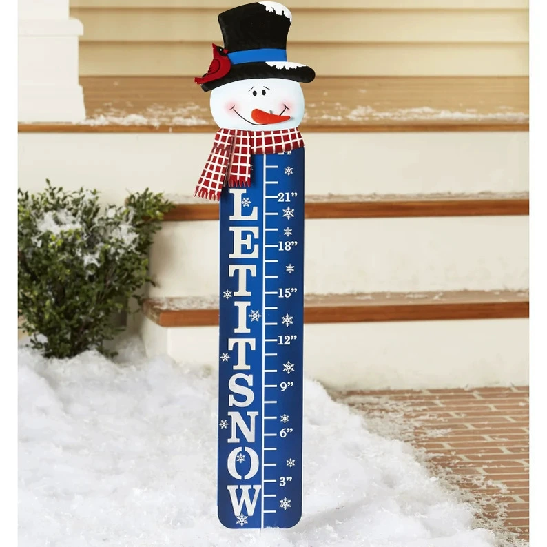Снежинка 24 "Snow Gauge Снеговик измерительная машина Измеритель толщины снега