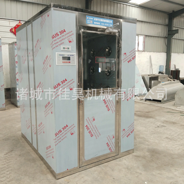 食品车间风淋室 智能感应电子互锁全自动风淋室不锈钢风淋门单人