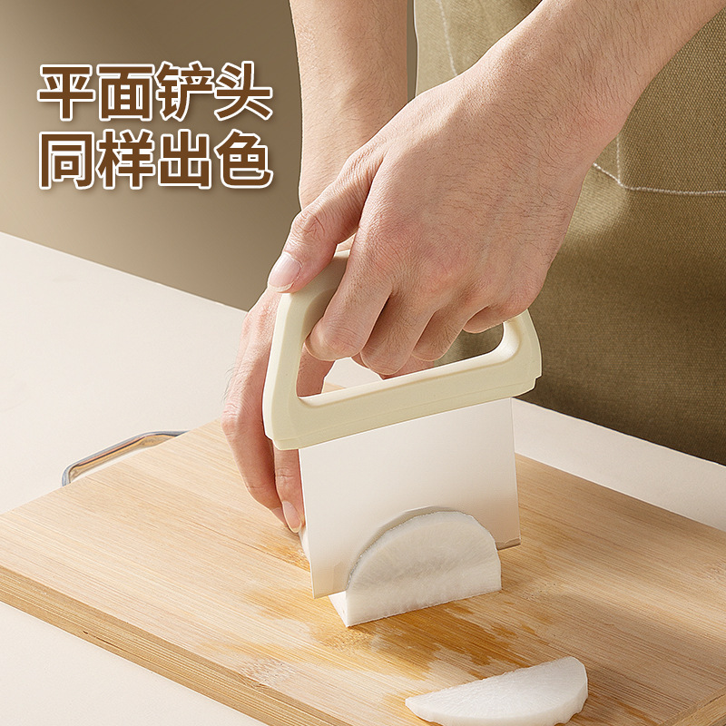 Grado alimenticio acero inoxidable crema raspador raspador horneado raspador harina salsa raspador casero cortador de papas fritas cortador de cara