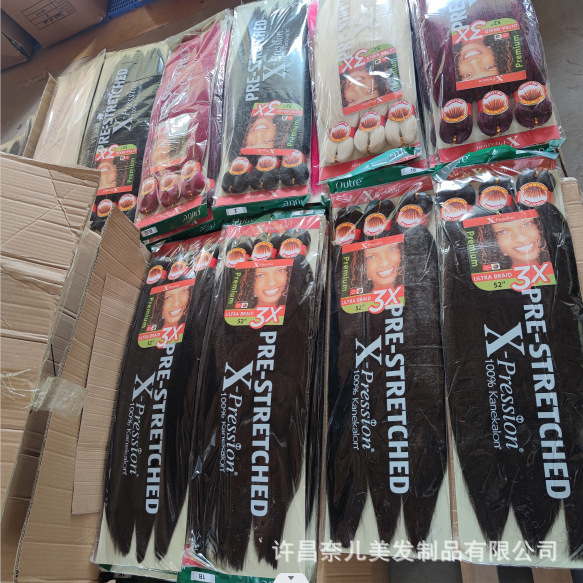 Cabello 3X preestirado trenzado 26 pulgadas 350g 3 hilos de baja temperatura EASY EZ