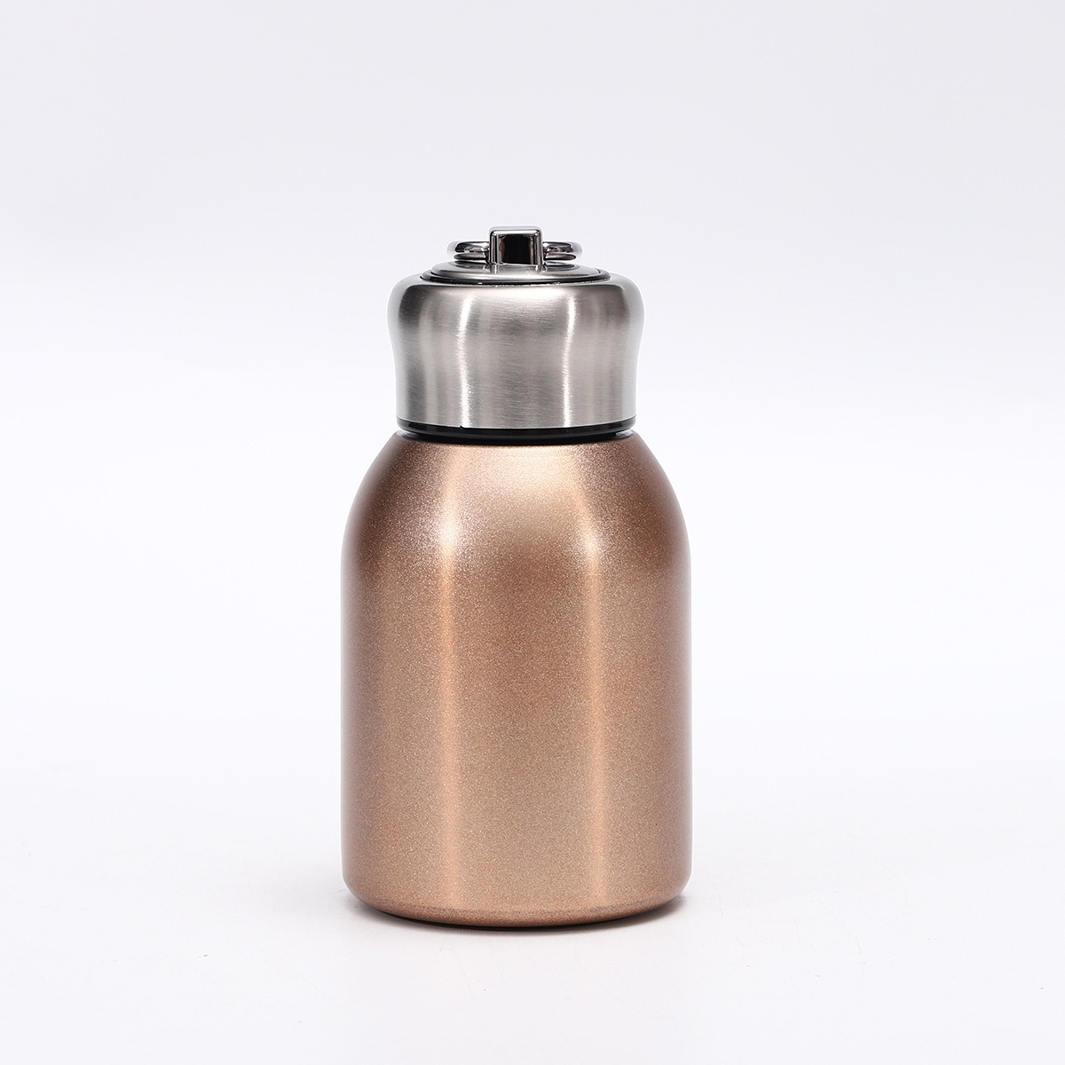 Cross-border mini lindo pequeño gordo Ding304 taza de aislamiento de acero inoxidable de doble capa vacío portátil anillo de bolsillo taza