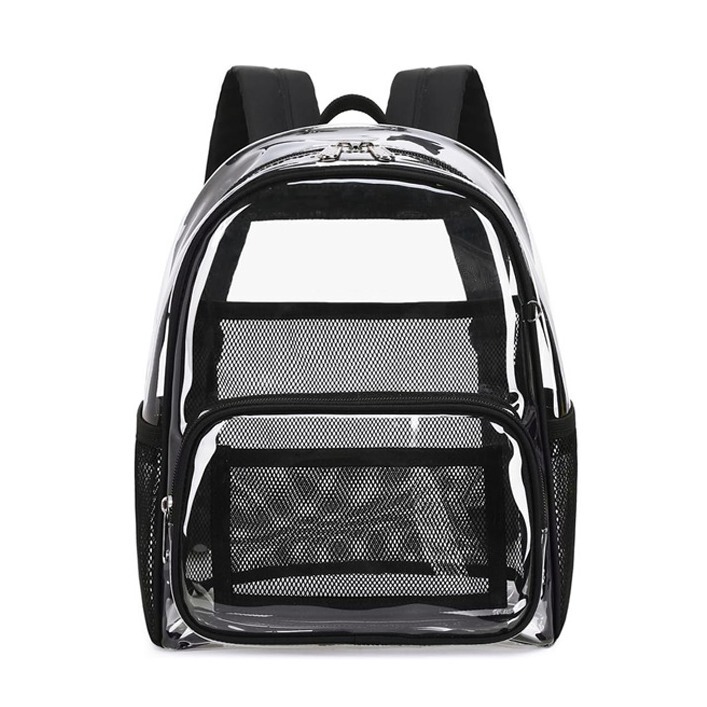 Backpack Stadium Approved12×6×12Tsp Clear Backpack Plastic Pass Bag, Clear Back for Sports Meeting Events Backpack Stadium Approved12×6×12Tsp Clear Backpack Plastic Pass Bag, Clear Back for Sports Meeting Events