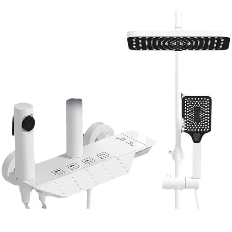 [Suporte a un agente] Ducha de visualización digital conjunto completo de cobre inteligente de temperatura constante hogar presurizado conjunto de ducha de baño