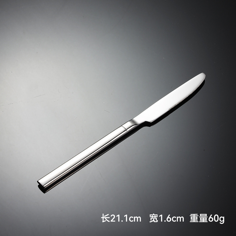 エーン304ステンレスナイフとフォークスプーン西食器多規格騎士鏡面研磨角柄会社プレゼント|undefined