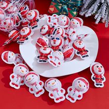 圣诞节糖果卡通圣诞老人造型爆浆水果夹心软糖零食平安夜礼物批发