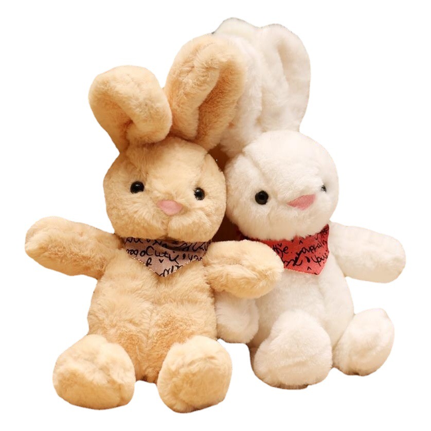 Sweater Rabbit Doll Little Rabbit Stuffed Toy Soothing Pillow Children's Birthday Gift Catching Machine Doll