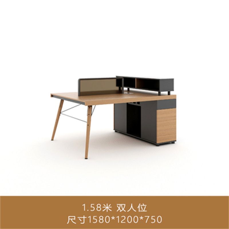スタッフデスク 4人用 シンプルモダン スタッフ家具 ダブル 2/4人用 オフィスデスクとチェア コンピューターワークステーション|undefined
