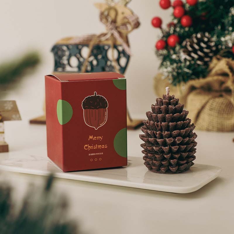 クリスマス クリスマス松ぼっくりの香りのキャンドル お土産 クリエイティブ ホーム撮影小道具 ホリデーギフト クリスマスツリー|undefined