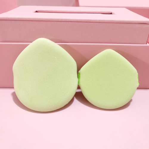 Double-sided double-effect air cushion puff, water droplets, wet and dry dual-use loose powder cake, special makeup sponge for setting makeup and liquid foundation