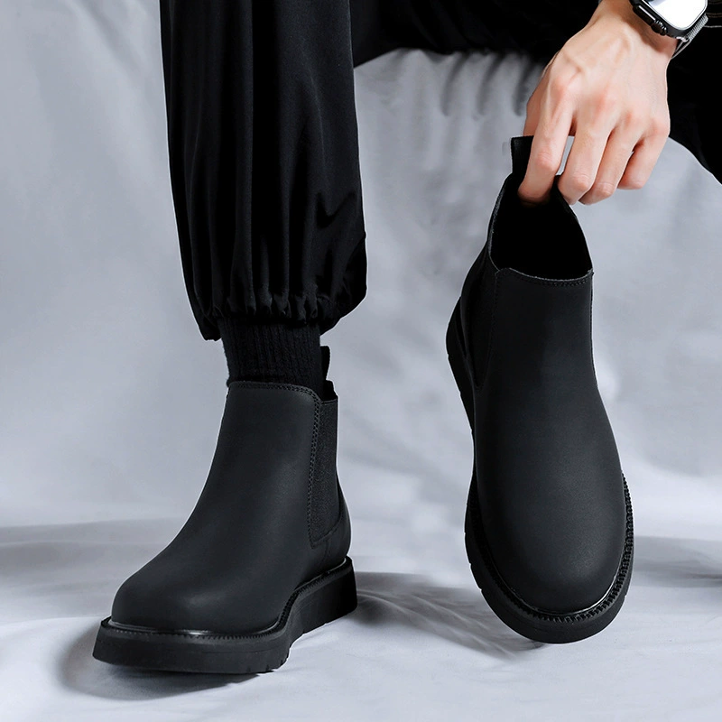 European Station Help Tooling Модные дымовые сапоги на открытом воздухе 2023 Осенние Новые мужские модные черные сапоги в стиле ретро