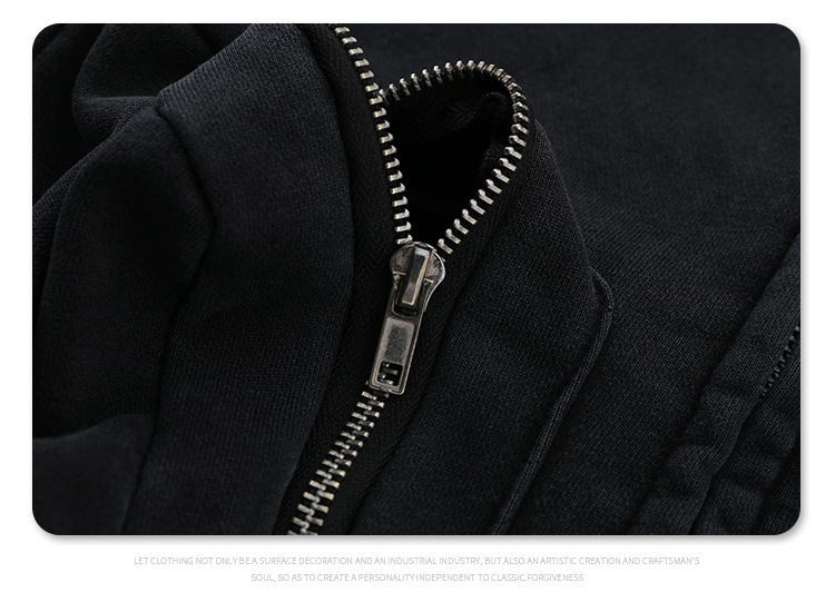 Herrenbekleidung Herbst und Winter Neue Modemarke Multi Pocket Zipper Cardigan Kapuzenpullover Jacke_voghion.com