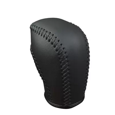 Sürətlər qutusu və əl tormozu başlıqları, cover, genuine leather for Lavida - volkswagen-sagitar2012-2018-models-plain-black-leather-with-black-stitching-genuine-leather
