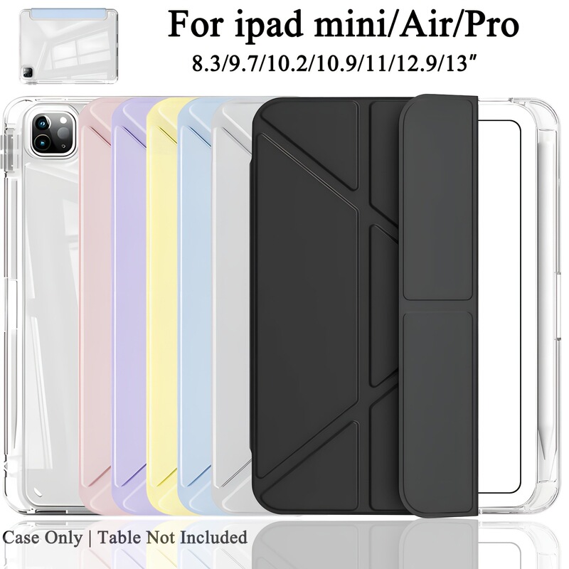 Suitable for iPad Air 11 tablet protective case 10th generation A16 with pen slot 25Pro 11 inch 3+Y fold acrylic hard base Suitable for iPad Air 11 tablet protective case 10th generation A16 with pen slot 25Pro 11 inch 3+Y fold acrylic hard base