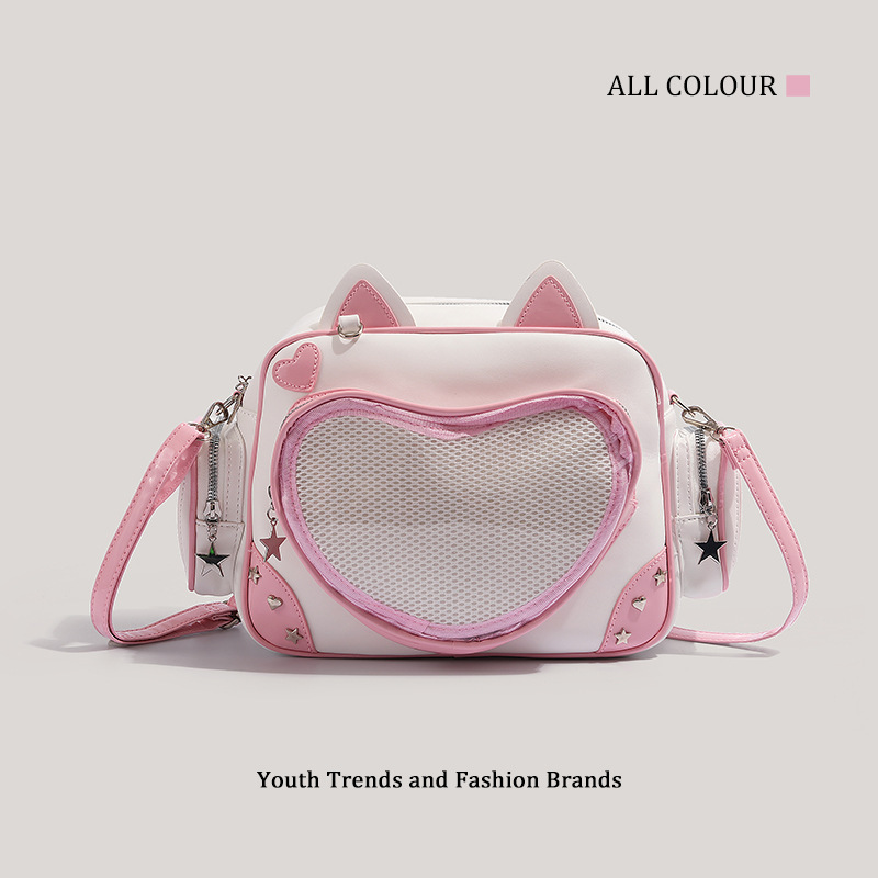 HENGJINGYX Cross-border Pain Pack 2024 New Style Side-Back versatile Cute Mechanical Cat Thousand Xixi Backpack